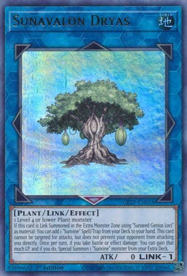 Sunavalon Dryas Ghosts From the Past Yu-Gi-Oh! card