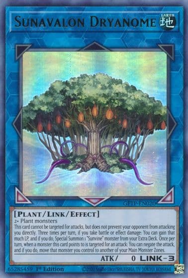 Sunavalon Dryanome Ghosts From the Past Yu-Gi-Oh! card