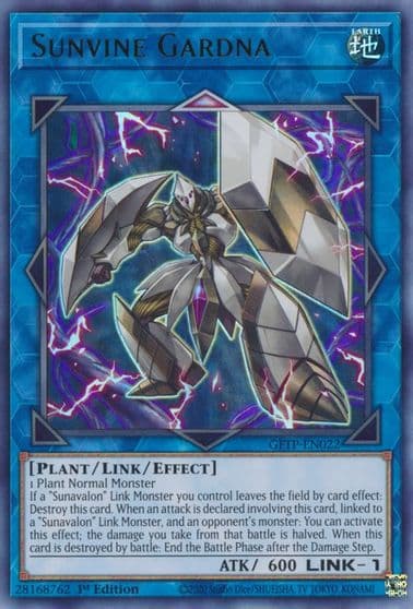 Sunvine Gardna Ghosts From the Past Yu-Gi-Oh! card