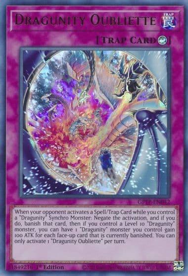 Dragunity Oubliette Ghosts From the Past Yu-Gi-Oh! card