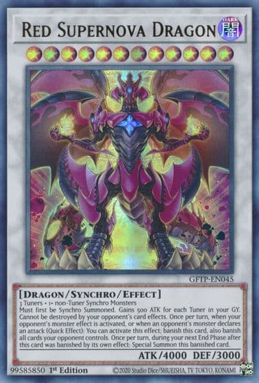 Red Supernova Dragon Ghosts From the Past Yu-Gi-Oh! card