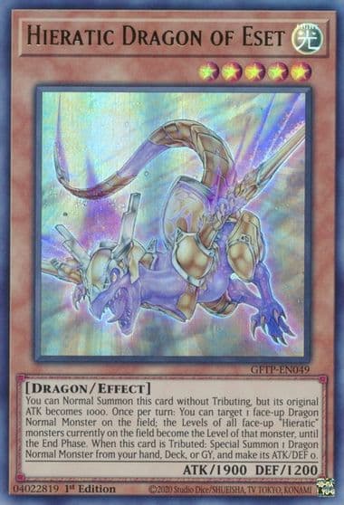 Hieratic Dragon of Eset Ghosts From the Past Yu-Gi-Oh! card