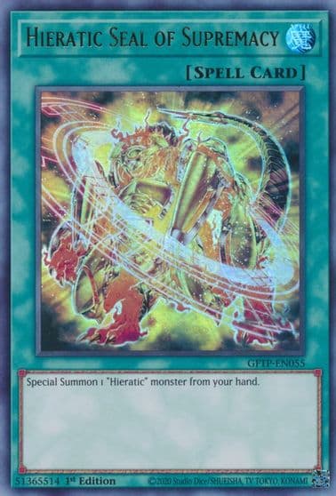 Hieratic Seal of Supremacy Ghosts From the Past Yu-Gi-Oh! card