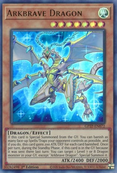 Arkbrave Dragon Ghosts From the Past Yu-Gi-Oh! card