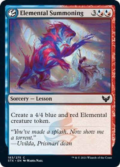 Elemental Summoning Strixhaven: School of Mages Magic card