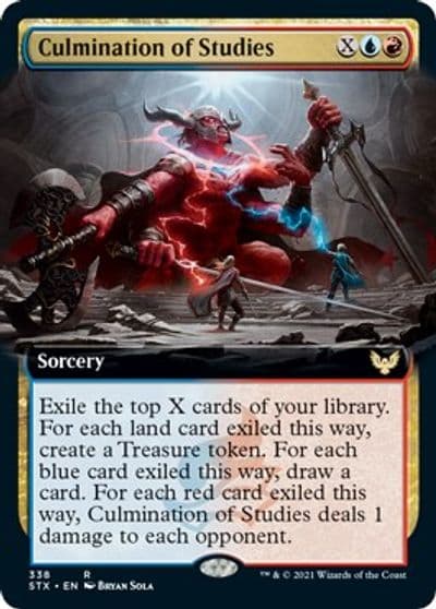 Culmination of Studies Extended Art Strixhaven: School of Mages Magic card