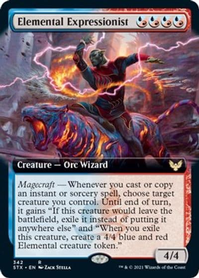 Elemental Expressionist Extended Art Strixhaven: School of Mages Magic card