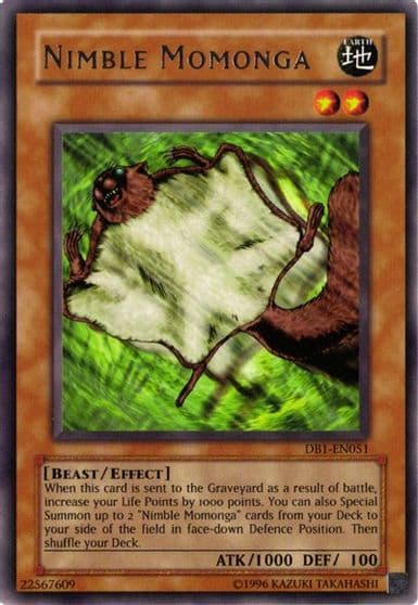 Nimble Momonga Dark Beginning 1 Yu-Gi-Oh! card