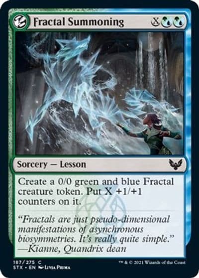 Fractal Summoning Strixhaven: School of Mages Magic card