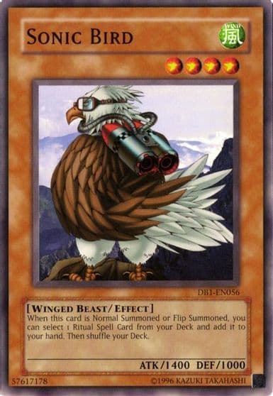 Sonic Bird Dark Beginning 1 Yu-Gi-Oh! card