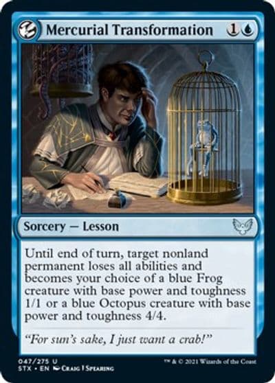 Mercurial Transformation Strixhaven: School of Mages Magic card