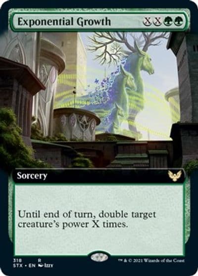 Exponential Growth Extended Art Strixhaven: School of Mages Magic card