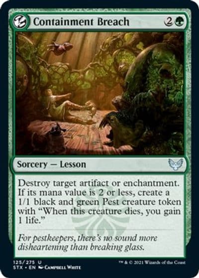 Containment Breach Strixhaven: School of Mages Magic card