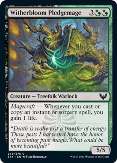 Witherbloom Pledgemage Strixhaven: School of Mages Magic card