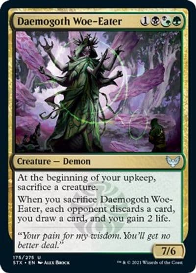 Daemogoth Woe Eater Strixhaven: School of Mages Magic card
