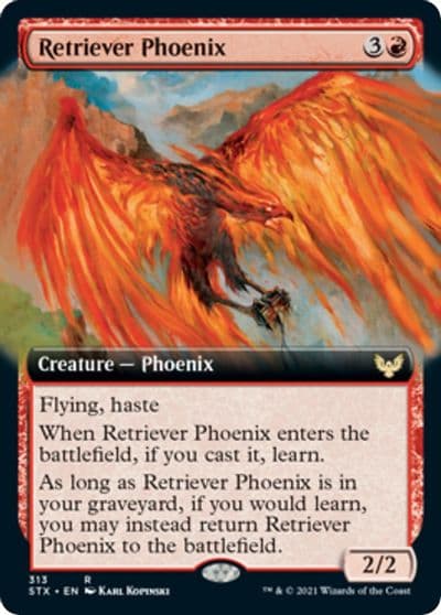 Retriever Phoenix Extended Art Strixhaven: School of Mages Magic card