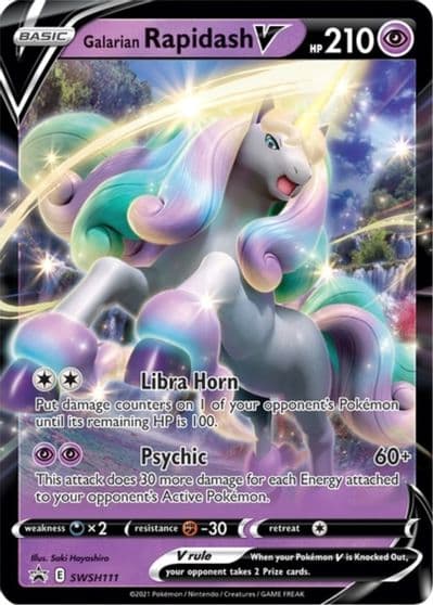 Galarian Rapidash V - SWSH111 SWSH: Sword & Shield Promo Cards Pokemon card
