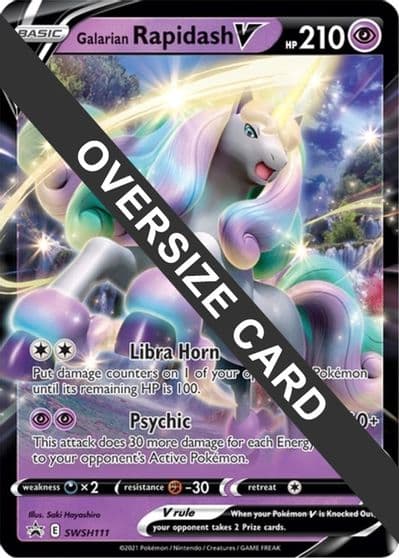 Galarian Rapidash V - SWSH111 Jumbo Cards Pokemon card