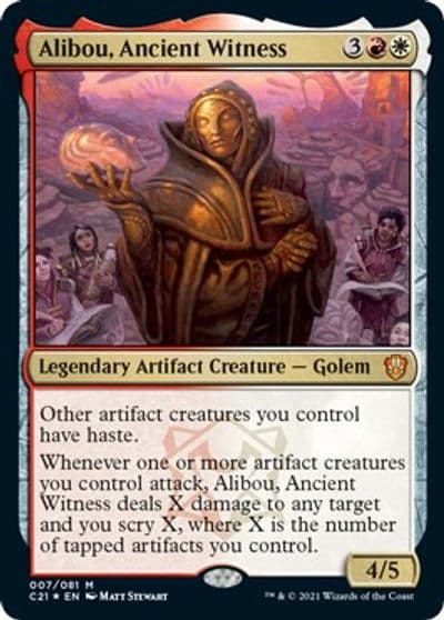 Alibou Ancient Witness Commander 2021 Magic card