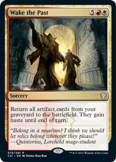 Wake the Past Commander 2021 Magic card