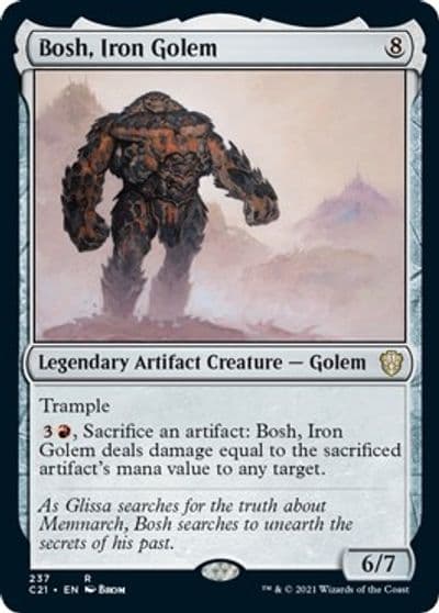 Bosh Iron Golem Commander 2021 Magic card