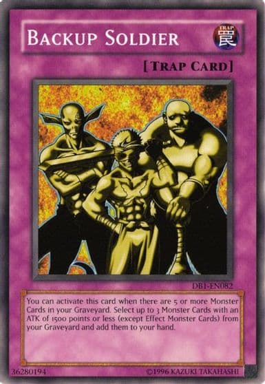 Backup Soldier Dark Beginning 1 Yu-Gi-Oh! card