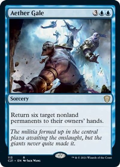 Aether Gale Commander 2021 Magic card