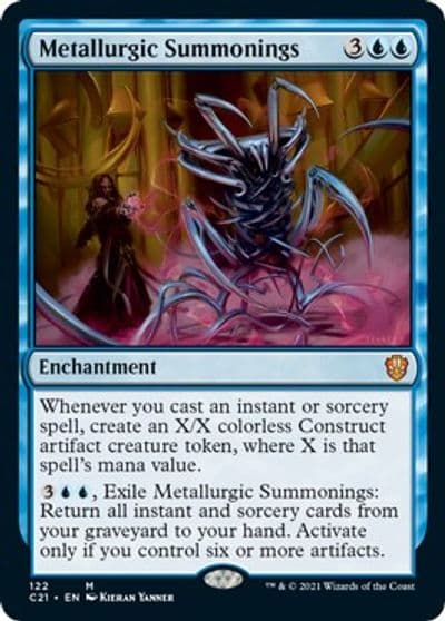 Metallurgic Summonings Commander 2021 Magic card