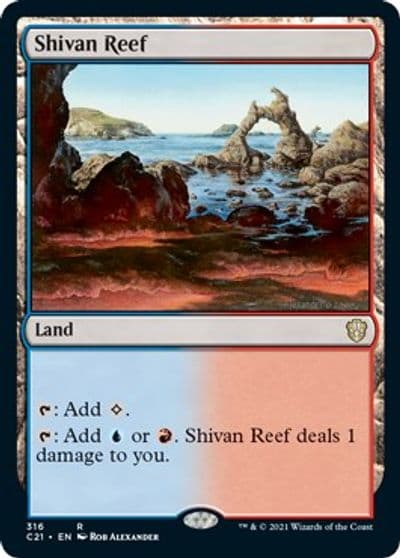 Shivan Reef Commander 2021 Magic card