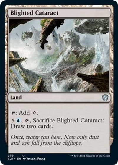 Blighted Cataract Commander 2021 Magic card