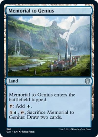 Memorial to Genius Commander 2021 Magic card