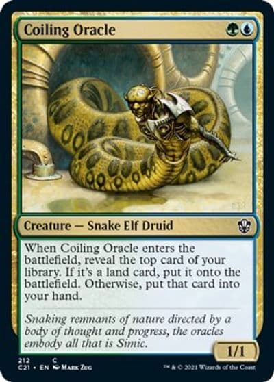 Coiling Oracle Commander 2021 Magic card