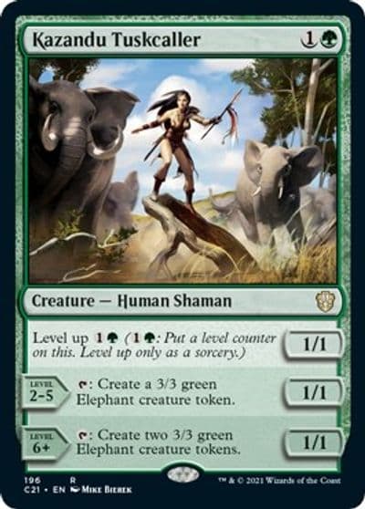 Kazandu Tuskcaller Commander 2021 Magic card