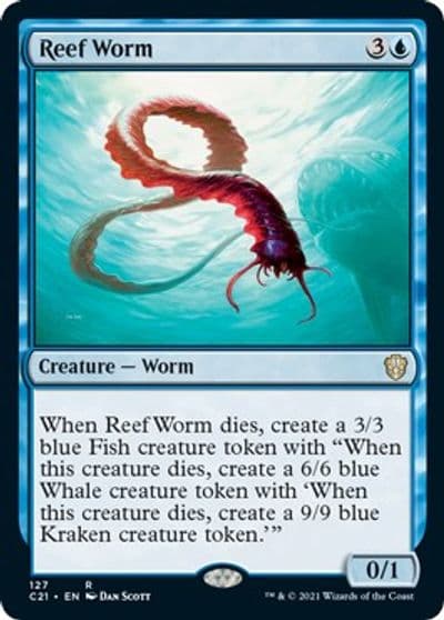 Reef Worm Commander 2021 Magic card