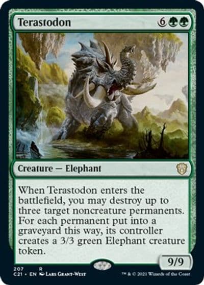 Terastodon Commander 2021 Magic card