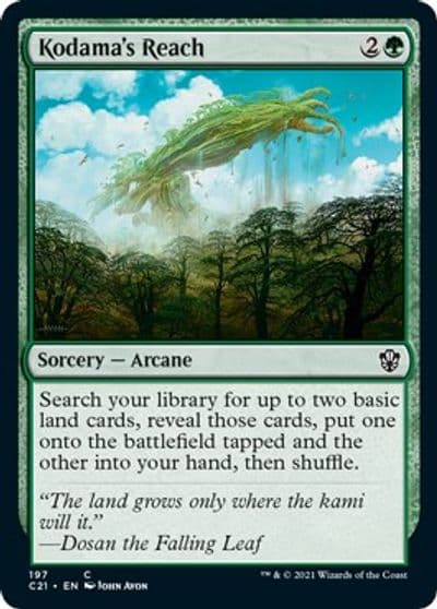 Kodamas Reach Commander 2021 Magic card