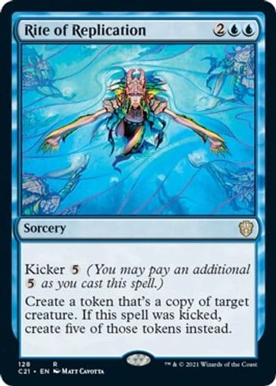 Rite of Replication Commander 2021 Magic card