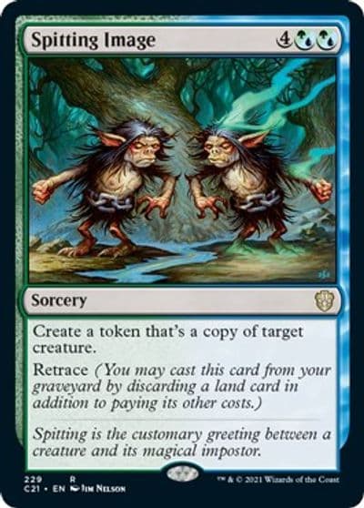 Spitting Image Commander 2021 Magic card