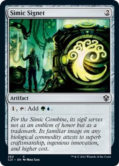 Simic Signet Commander 2021 Magic card