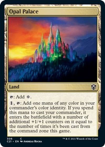 Opal Palace Commander 2021 Magic card