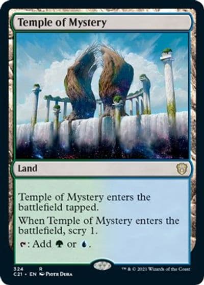 Temple of Mystery Commander 2021 Magic card