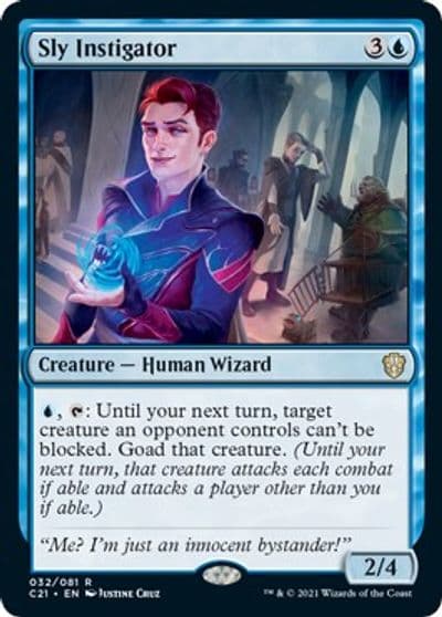 Sly Instigator Commander 2021 Magic card