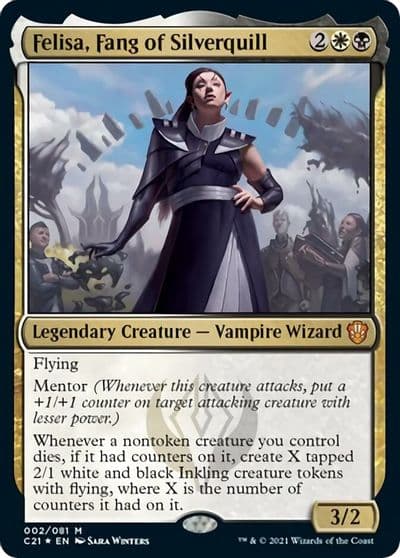 Felisa Fang of Silverquill Commander 2021 Magic card