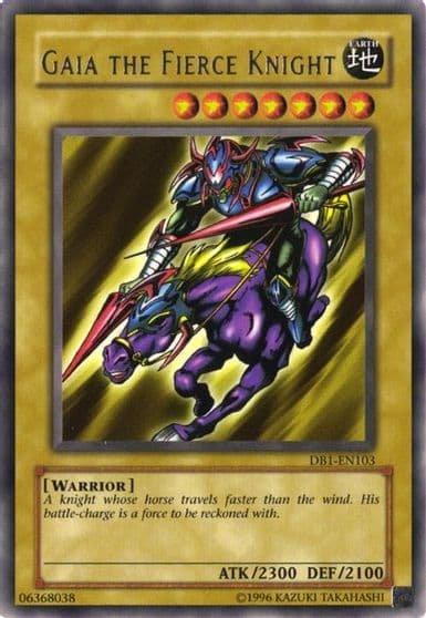 Gaia The Fierce Knight Dark Beginning 1 Yu-Gi-Oh! card