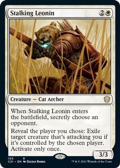 Stalking Leonin Commander 2021 Magic card