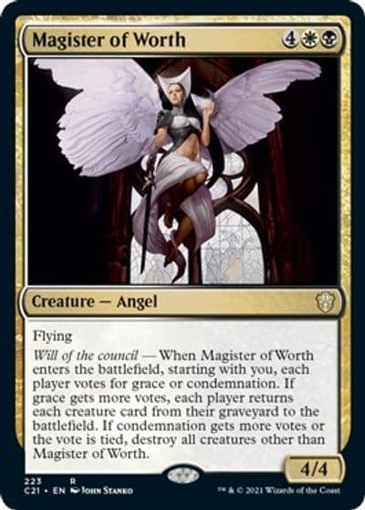 Magister of Worth Commander 2021 Magic card