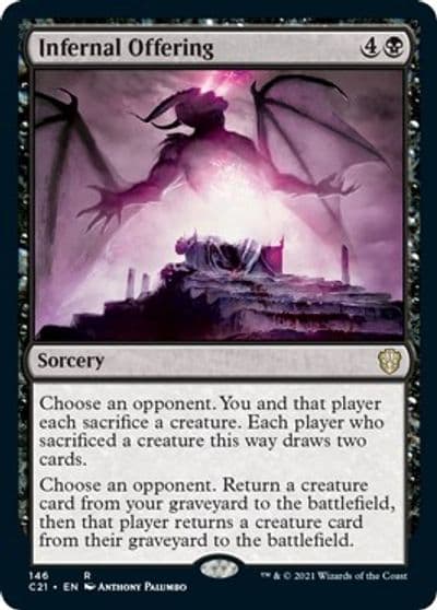 Infernal Offering Commander 2021 Magic card