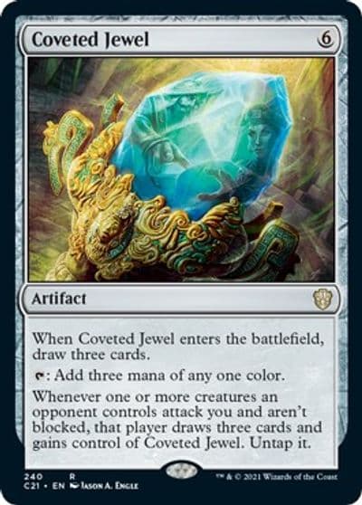 Coveted Jewel Commander 2021 Magic card