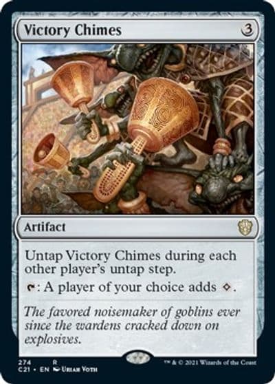 Victory Chimes Commander 2021 Magic card