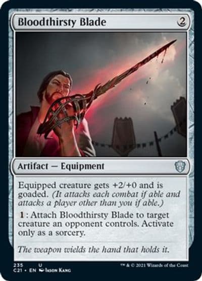 Bloodthirsty Blade Commander 2021 Magic card
